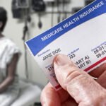 Medicare Health Insurance Card in medical office